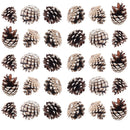 Lifeideas 30-Piece Pine Cone Christmas Tree Hanging Ornament Set