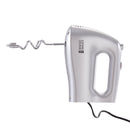 Livingandhome 250W Silver Hand Mixer Electric Whisk With 5 Speeds