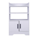 Livingandhome Contemporary Wooden Sideboard Cabinet with Open Storage