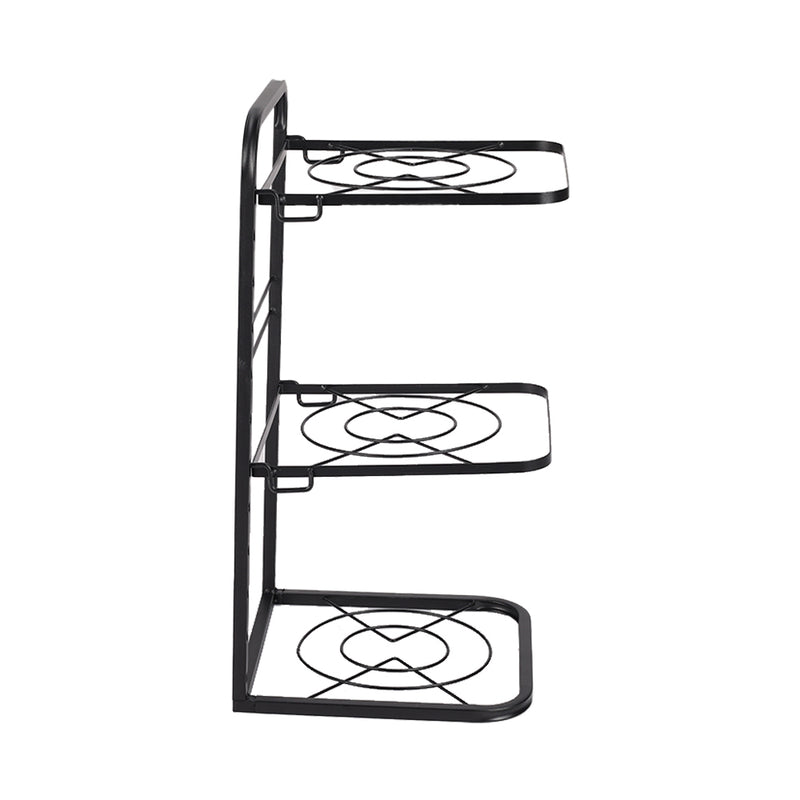Lifeideas Kitchen Pot Pan Organizer Rack Adjustable Cookware Holder Stand