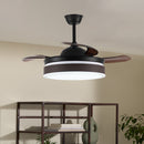 Cottonfy UK Retractable Blade Ceiling Fan with Light