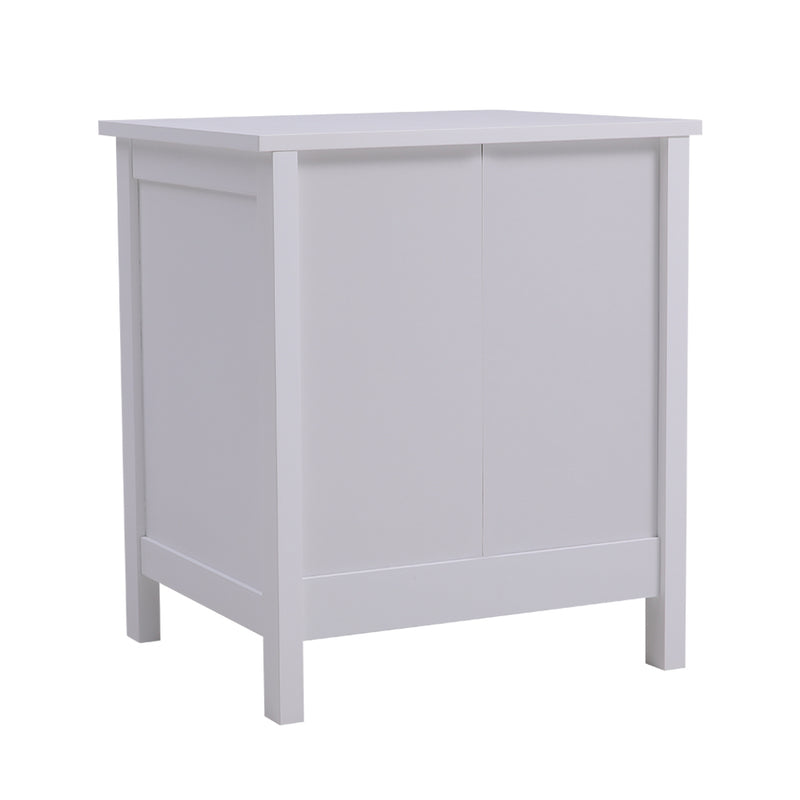 Cottonfy UK Wooden Storage Cabinet with 2 Drawers