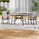 Breeins 2-Seater Garden Table and Folding Chairs Set