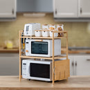 Lifeideas Wooden Spice Rack Organizer with Hooks