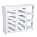 Livingandhome Modern Shoe Cabinet Storage Shelf for Entryway