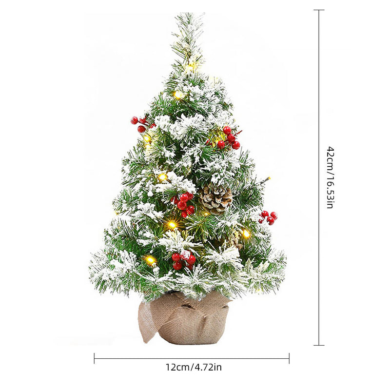 Lifeideas Mini Christmas Tree Set for Holiday Decoration