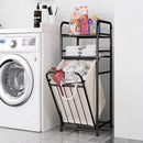 Lifeideas 3-Tier Tilt Out Laundry Hamper Shelf Bathroom Storage Organizer Rack