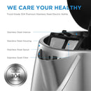 Midea 1.7L 3000W Fast Boil Electric Kettle With Auto Shut-Off And Dry Burn Protection