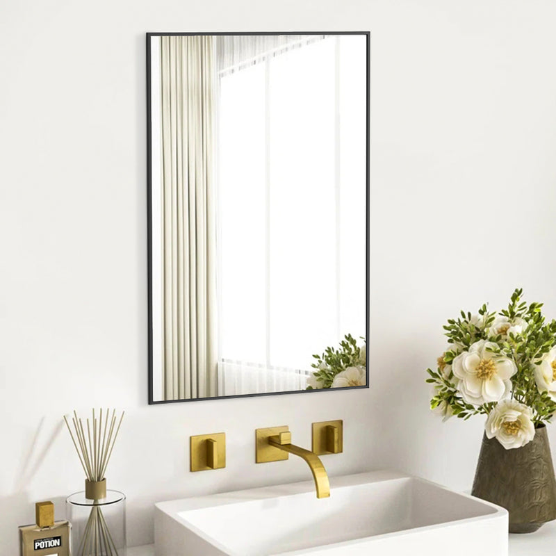 Livingandhome Wall Mirror with Aluminium Frame