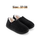 Non-Slip Fluffy Winter Slippers - Black