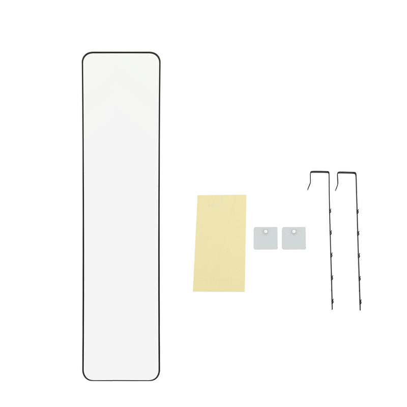 Livingandhome Full Length Mirror with Rounded Corners Door Hanging
