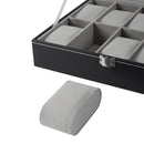 Sheonly High quality Faux Leather Watch Case with 10 Slots