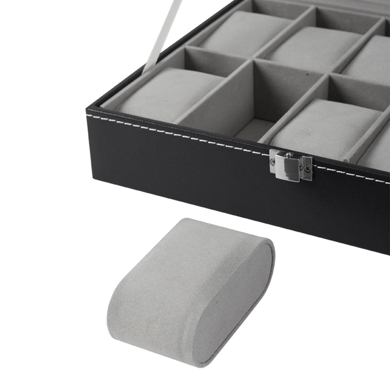 Sheonly High quality Faux Leather Watch Case with 10 Slots