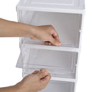 Cottonfy UK 3 Tier Foldable Shoe Storage Box Unit