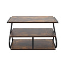 Lifeideas Rustic S-frame Shoe Rack 3-Tier Shelf
