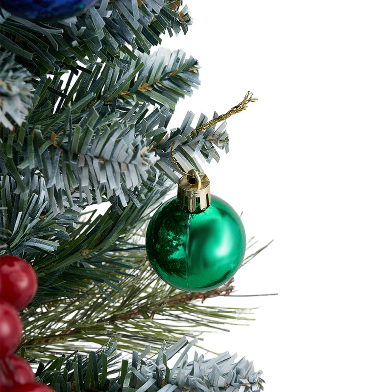 Lifeideas Artificial Christmas Tree with LED Lights and Decorations