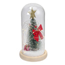 Lifeideas LED Glass Dome Christmas Tree Tabletop Ornament