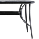 Breeins Garden Tempered Glass Wood Grain Coffee Table