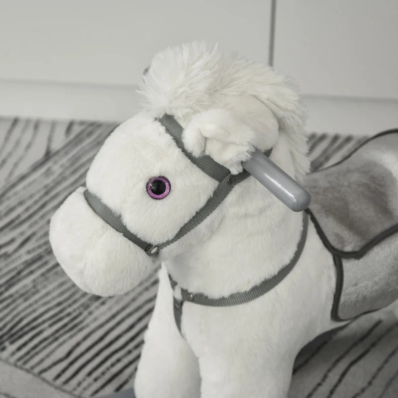 HOMCOM Children's Rocking Horse - White