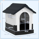 PawHut Dog Kennel For Outside, Grey