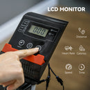 SPORTNOW Magnetic Exercise Bike With 8-Level Resistance And Wheels, White