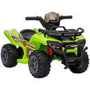 HOMCOM Kids Ride On Car Four Wheeler Quad Bike 6v - Green