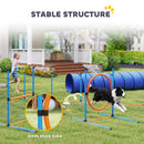 PawHut Dog Agility Training Equipment, 8PCS Agility Training Set For Garden