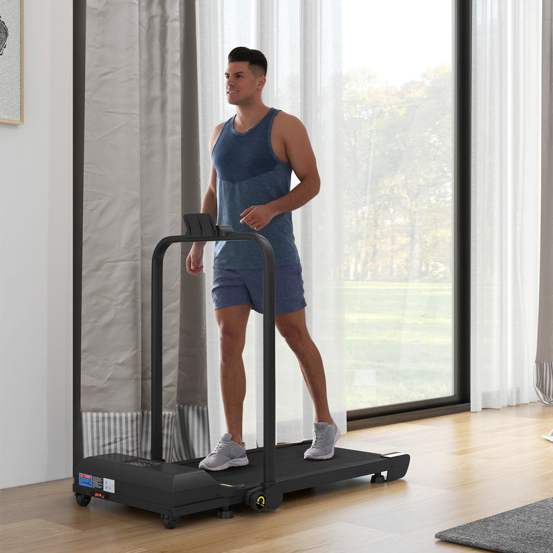HOMCOM 2.5HP Folding Treadmill Walking Pad with Remote Control, 1-10KM/H