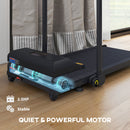 HOMCOM 2.5HP Folding Treadmill Walking Pad with Remote Control, 1-10KM/H
