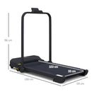 HOMCOM 2.5HP Folding Treadmill Walking Pad with Remote Control, 1-10KM/H