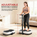 SPORTNOW Vibration Plate with Adjustable Handle, Auto or Manual Speeds