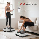 SPORTNOW Vibration Plate with Adjustable Handle, Auto or Manual Speeds