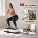 SPORTNOW Vibration Plate with Adjustable Handle, Auto or Manual Speeds