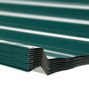 Outsunny Pack of 12 Metal Roofing Sheets for Greenhouse and Shed, Green