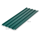 Outsunny Pack of 12 Metal Roofing Sheets for Greenhouse and Shed, Green