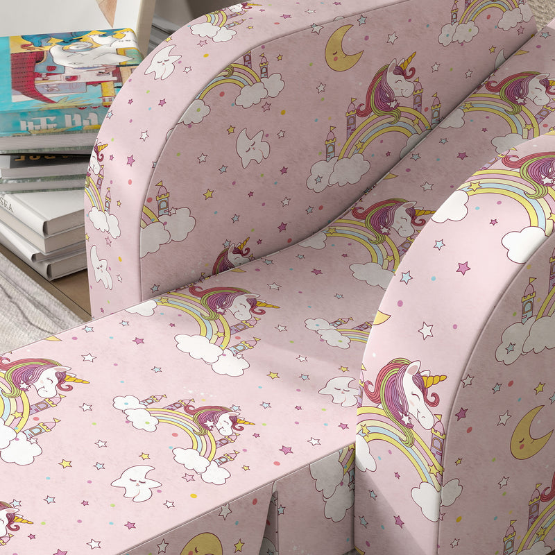 AIYAPLAY Kids Armchair, Foldable Toddler Chair for Bedroom