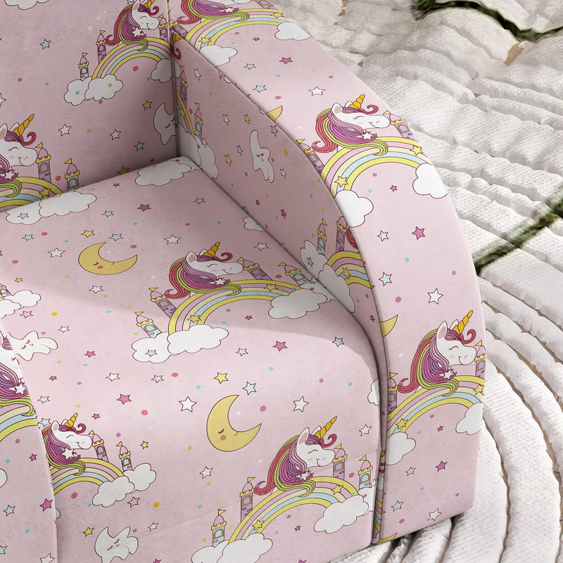 AIYAPLAY Kids Armchair, Foldable Toddler Chair for Bedroom