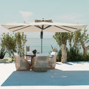 Outsunny 3.7 X 2.7 M Cantilever Parasol W/ 360° Rotation