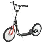 HOMCOM Teen Kids Stunt Scooter Children Kick Scooter -  Black