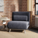 HOMCOM Single Folding 5 Position Convertible Sleeper Chair Sofa Bed