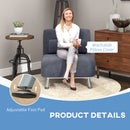 HOMCOM Single Folding 5 Position Convertible Sleeper Chair Sofa Bed