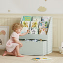AIYAPLAY Kids Bookcase W/ 3 Tier Shelves, Drawer, For Bedroom, Nursery, Green