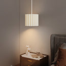 HOMCOM Linen Pendant Light, E27 Lampshade For Living Room, Bedroom