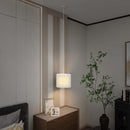 HOMCOM Linen Pendant Light, E27 Lampshade For Living Room, Bedroom