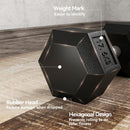 HOMCOM Rubber Hex Dumbbell Portable Hand Weights For Home Gym