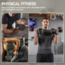 HOMCOM Rubber Hex Dumbbell Portable Hand Weights For Home Gym
