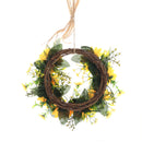 Lifeideas Artificial Sunflower Wreath Hanging Garland for Wedding Decoration