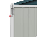 Breeins 8x5.7FT Metal Apex Roof Garden Storage Shed
