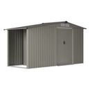 Breeins 4x8FT Metal Garden Storage Shed With Log Storage