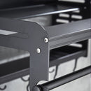 Lifeideas 2-Tier Wall-Mounted Microwave Shelf Spice Rack with 10 Hooks